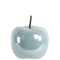 Urban Trends Collection Urban Trends Collection 44307 5.5 x 6.25 x 5.5 in. Ceramic Apple Figurine; Pearlized Finish - Blue; Large 44307